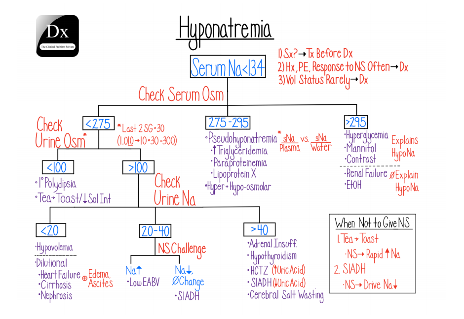 Hyponatremia Etiologies